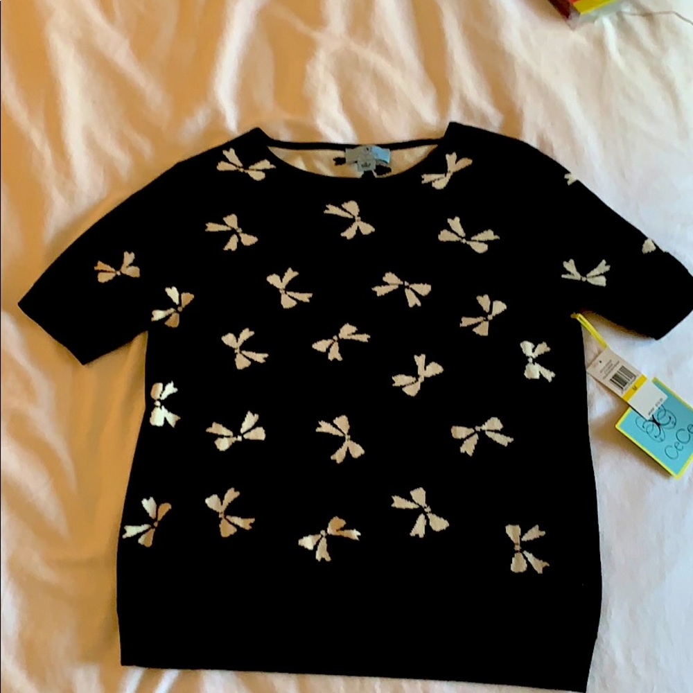 Short-sleeve sweater shirt